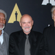 Morgan Freeman, Frank Darabont, and Tim Robbins at a 20th anniversary screening of The Shawshank Redemption in 2014.